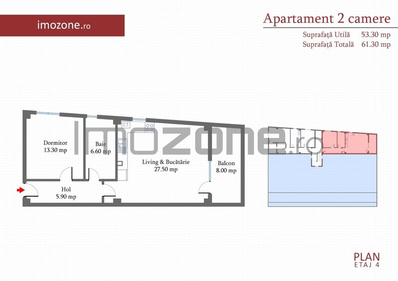 Margelelor, 2 camere 60 mp, decomandat, etaj 4, zona de case, nou, comision 0%.